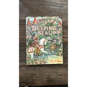 Sleeping Beauty Kiddie Kut Book 1950 Peek A Boo Pages Rare Vintage Fairy Tale